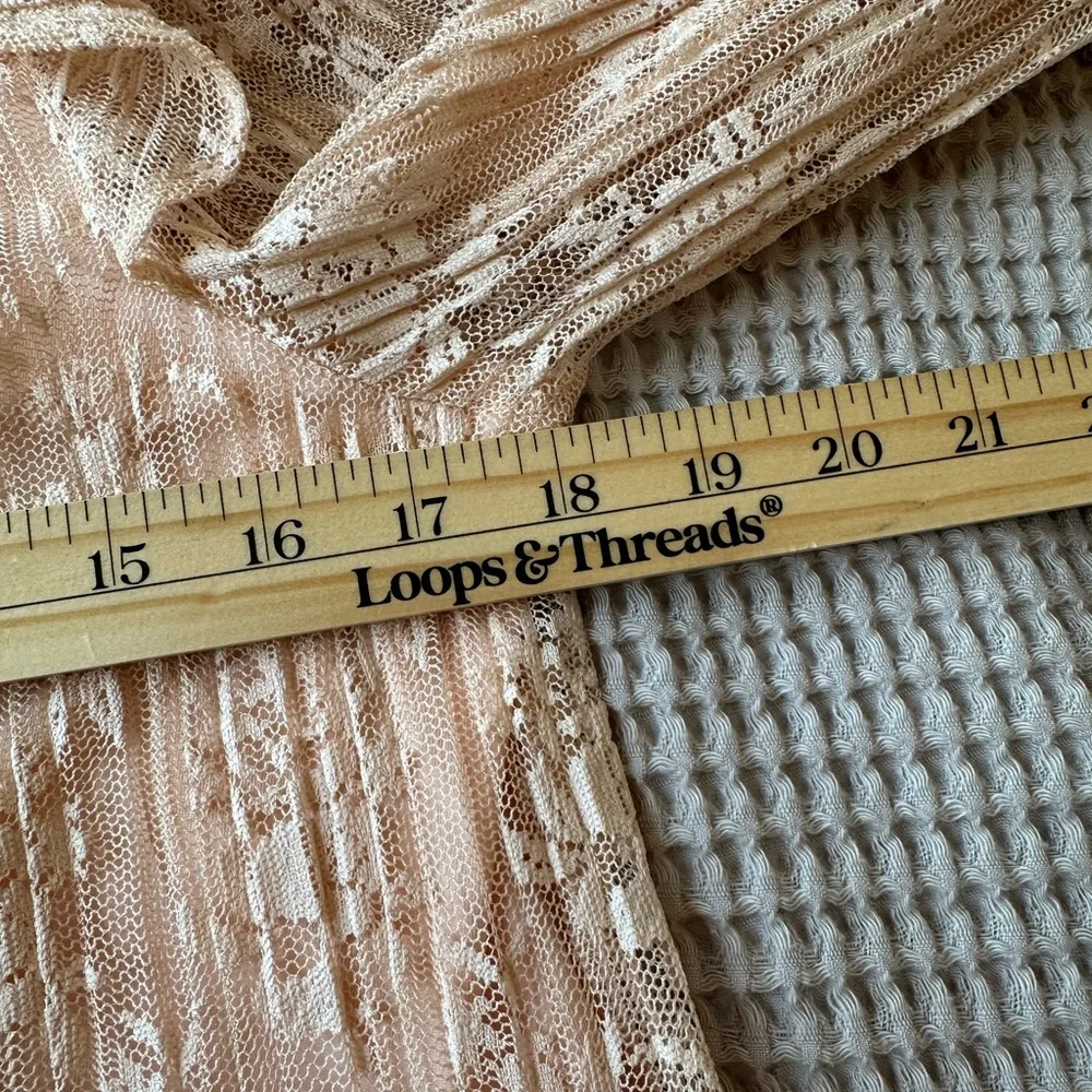 Anthropologie Porridge Sheer Lace Womens Blouse Small Romantic Victorian Poet - Picture 6 of 9